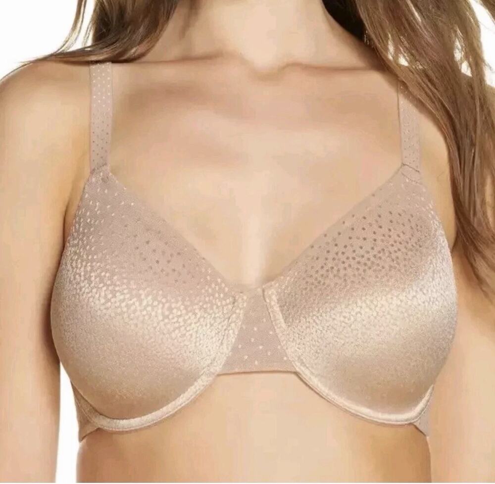 WACOAL 855303 BACK APPEAL SMOOTHING UNDERWIRE BRA PRALINE SIZE 42DDD (AA13)
